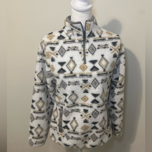 Canada Weather Gear Quarter Aztec Zip Size Small - Picture 1 of 6